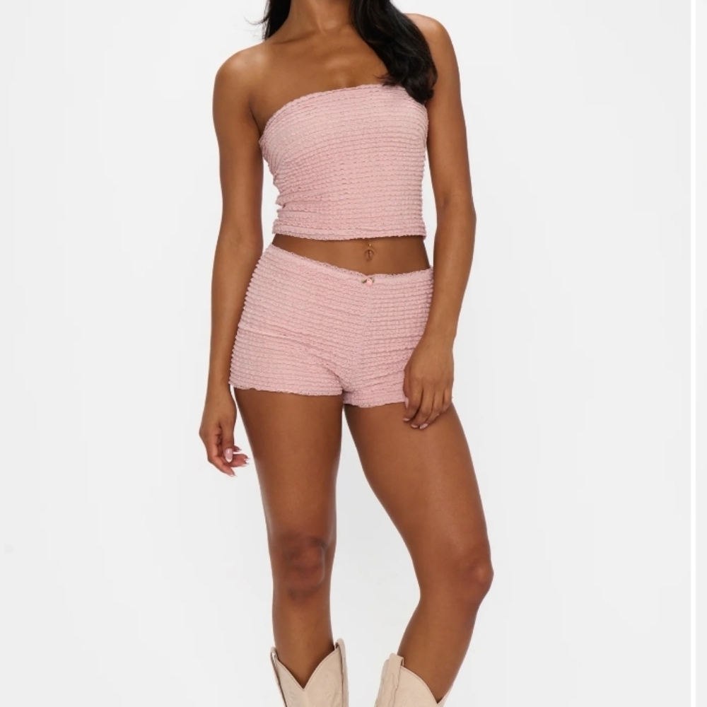 NWT Show Me Your MUMU Nicki Tube Top And Shorts SET. Medium